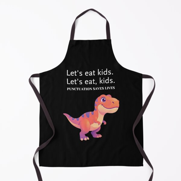 Item preview, Punctuation Saves Lives Funny Grammar Dinosaur designed and sold by creativerooney.
