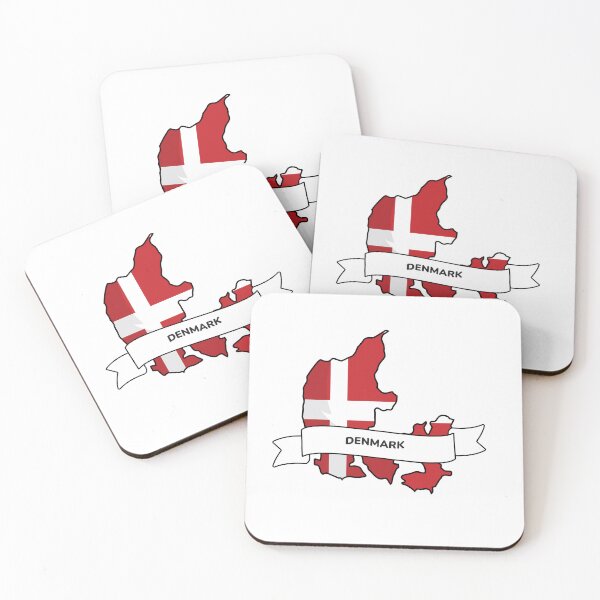 Item preview, Denmark Flag Map Graphic Artwork designed and sold by Travel.Art.