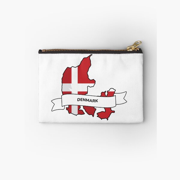 Item preview, Denmark Flag Map Graphic Artwork designed and sold by Travel.Art.