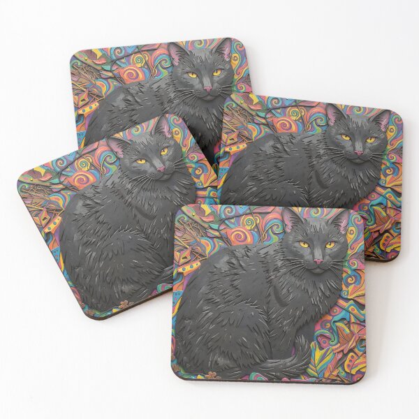 Item preview, Catnipped Stone Cold Black Cat designed and sold by Reclining Buddha Cat.