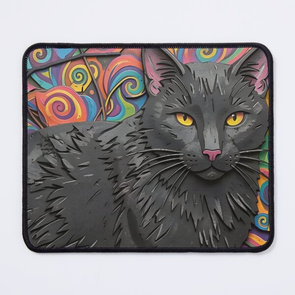Item preview, Catnipped Stone Cold Black Cat designed and sold by Reclining Buddha Cat.