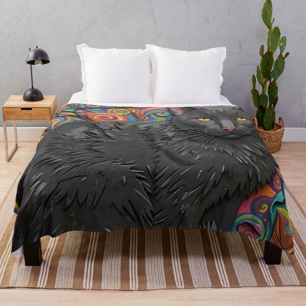 Item preview, Catnipped Stone Cold Black Cat designed and sold by Reclining Buddha Cat.