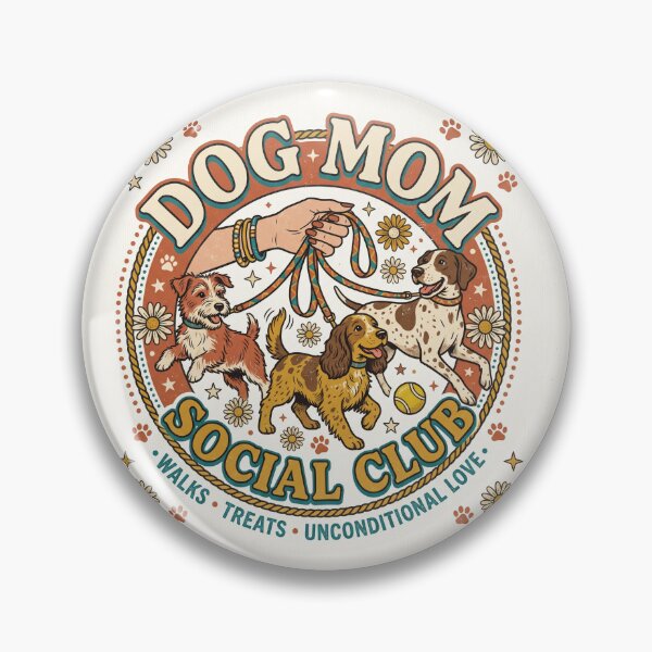 Item preview, Dog Mom Social Club Shirt – Vintage Walks Treats Unconditional Love Tee designed and sold by DmaarGroup.