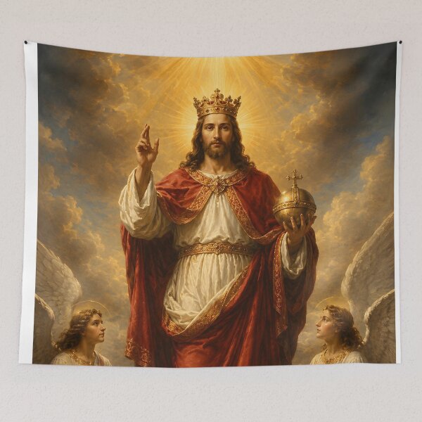 Item preview, Jesus Christ, King of the Universe designed and sold by Papelería Católica MX.