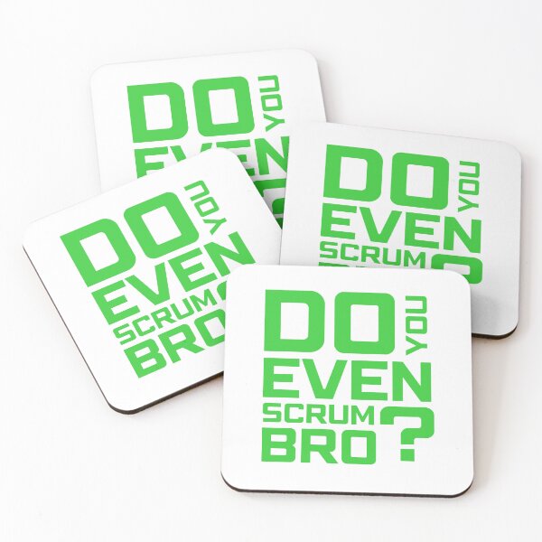 Item preview, Funny Scrum Master - Do You Even Scrum Bro Agile Tech - Green and White Edition designed and sold by 3hornCreations.
