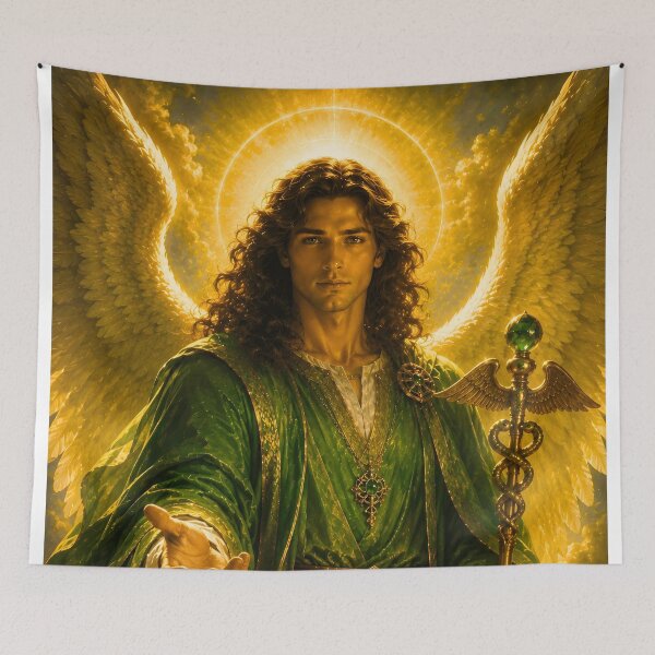 Item preview, Archangel Saint Raphael designed and sold by Papelería Católica MX.