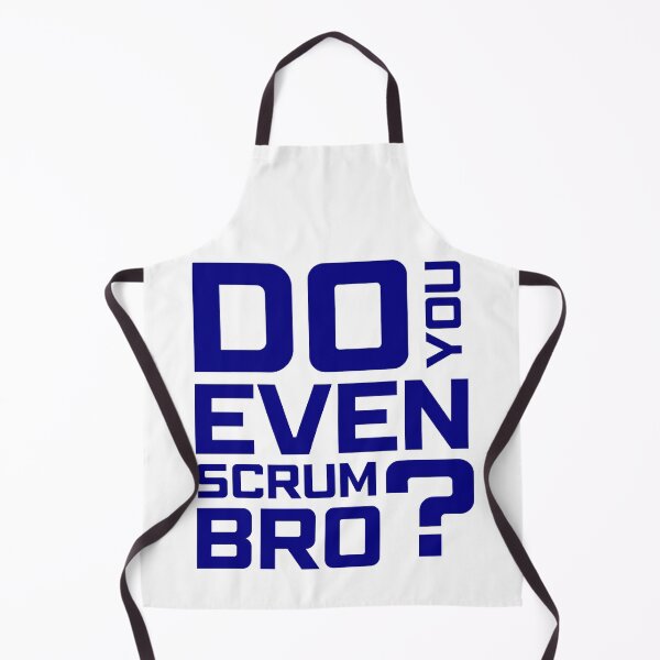 Item preview, Funny Scrum Master - Do You Even Scrum Bro Agile Tech - Blue and White Edition designed and sold by 3hornCreations.