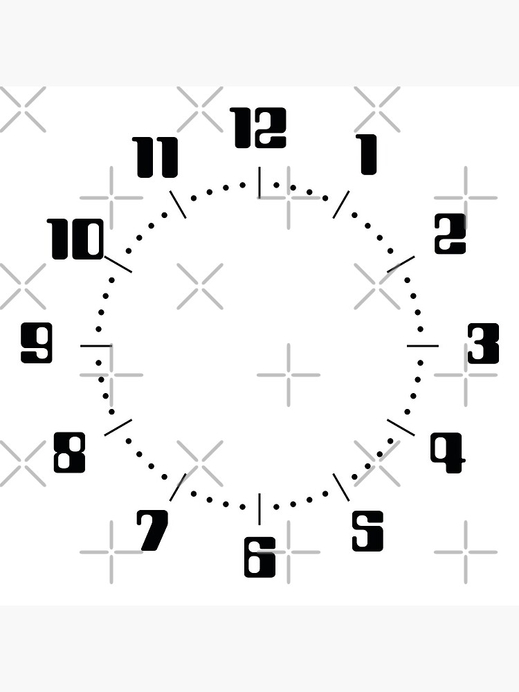 SPACE 1999 CLOCK TYPE 6 : COUNTDOWN FONT BLACK ON WHITE by sorellarium13