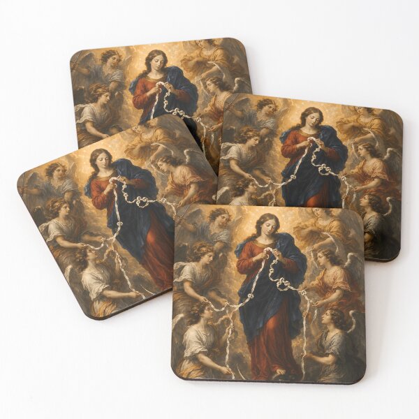 Item preview, Our Lady Undoer of Knots designed and sold by Papelería Católica MX.