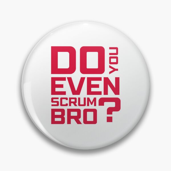 Item preview, Funny Scrum Master - Do You Even Scrum Bro Agile Tech - Red and White Edition designed and sold by 3hornCreations.