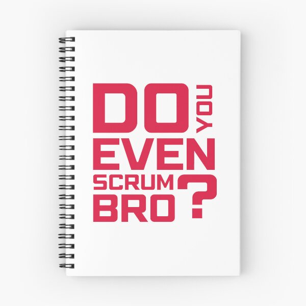 Item preview, Funny Scrum Master - Do You Even Scrum Bro Agile Tech - Red and White Edition designed and sold by 3hornCreations.