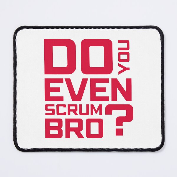 Item preview, Funny Scrum Master - Do You Even Scrum Bro Agile Tech - Red and White Edition designed and sold by 3hornCreations.