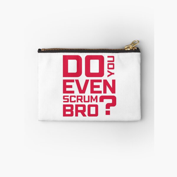 Item preview, Funny Scrum Master - Do You Even Scrum Bro Agile Tech - Red and White Edition designed and sold by 3hornCreations.