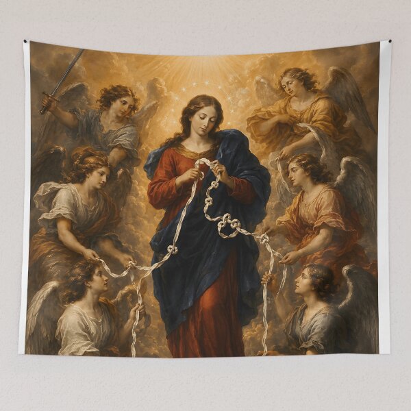 Item preview, Our Lady Undoer of Knots designed and sold by Papelería Católica MX.
