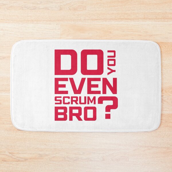Item preview, Funny Scrum Master - Do You Even Scrum Bro Agile Tech - Red and White Edition designed and sold by 3hornCreations.