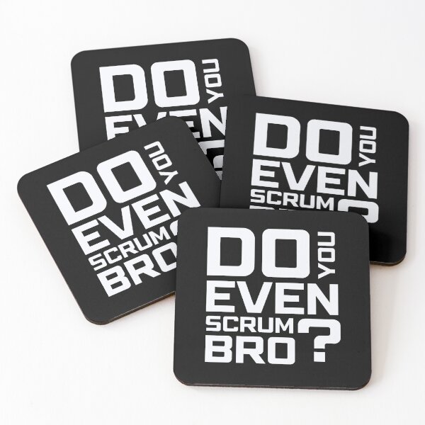 Item preview, Funny Scrum Master - Do You Even Scrum Bro Agile Tech - White and Black Edition designed and sold by 3hornCreations.