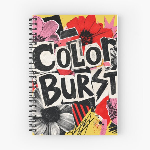 Item preview, Color Burst Floral Collage Mixed Media Art designed and sold by simple..shop.