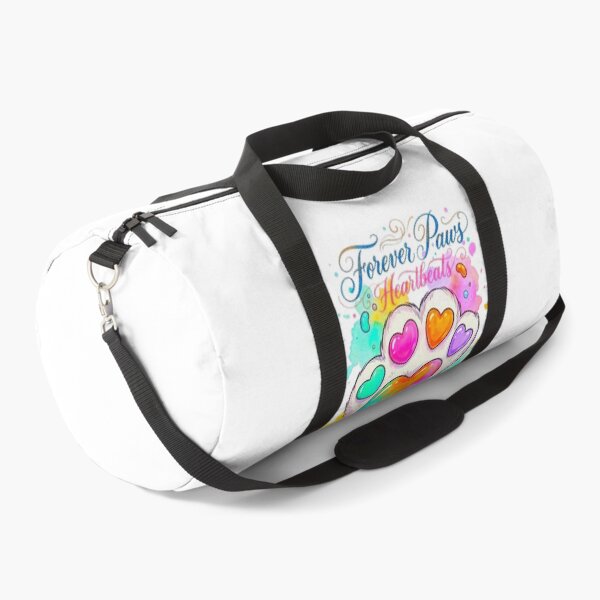 Item preview, Forever Paws Heartbeats Rainbow Paw Print Pet Art designed and sold by ExploreAura Studio.