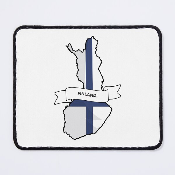 Item preview, Finland Flag Map Graphic Artwork designed and sold by Travel.Art.
