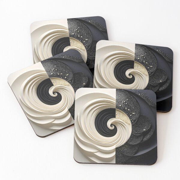 Item preview, Dual Tone Black and White Spiral Design designed and sold by Vicky Brago-Mitchell®.