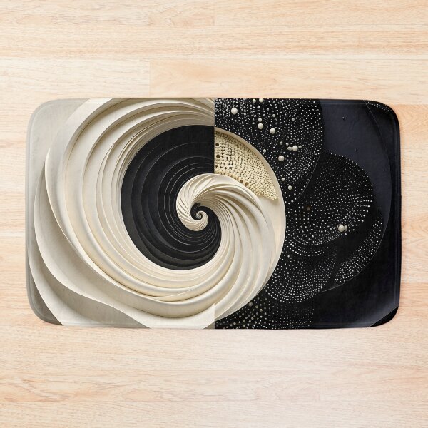 Item preview, Dual Tone Black and White Spiral Design designed and sold by Vicky Brago-Mitchell®.