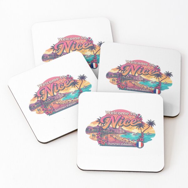 Item preview, Welcome to Nice Summer Edition Retro French Riviera Travel Design designed and sold by NewDesignFR.