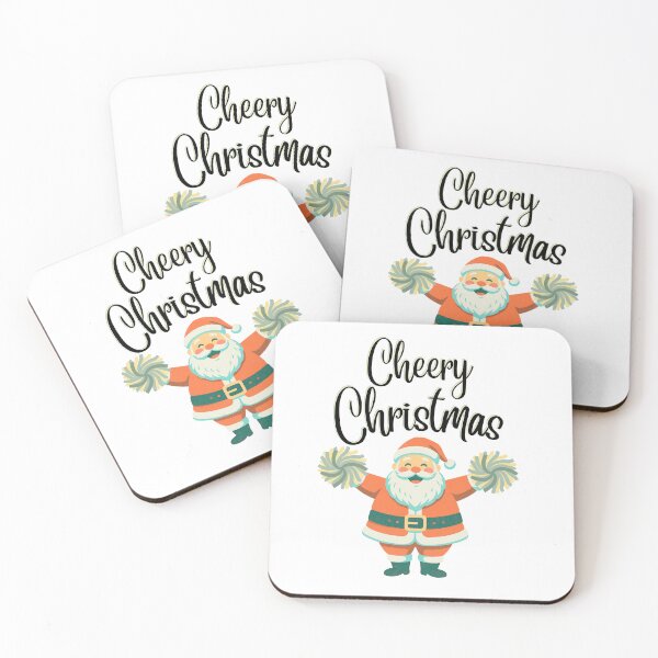 Item preview, Cheery Christmas Cheerleader Santa Retro Festive Pun designed and sold by SunandShade.