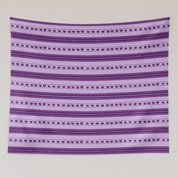 Item preview, Light Purple & Dark Purple Hearts in Stripes designed and sold by KSimpson838.