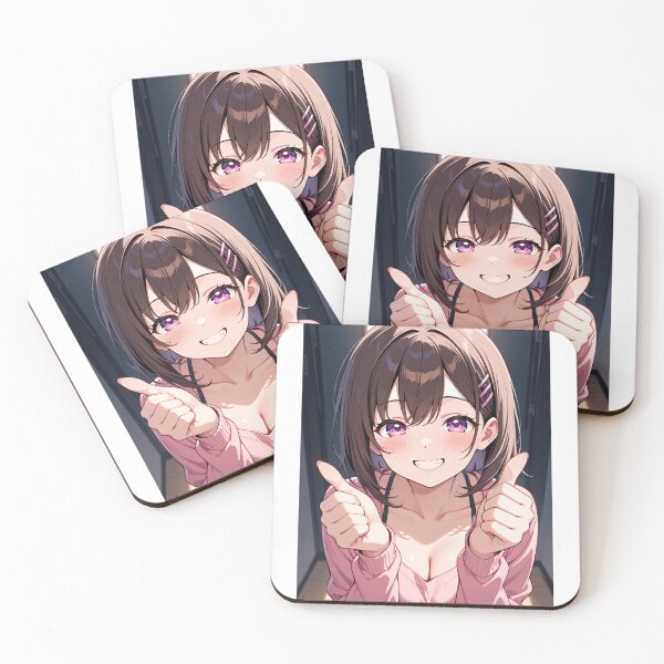 Item preview, Manga - Stylized Female Character, Joyful and Energetic Expression designed and sold by AnimeShin.