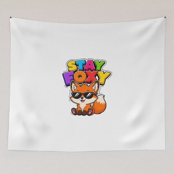 Item preview, Stay Foxy Cooler Kawaii Fox with Sunglasses designed and sold by BoosterShop.