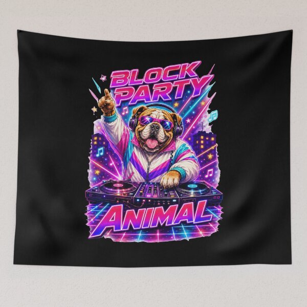 Item preview, Funny Dog Collection #012 | Y2K Nostalgia – Block Party Animal designed and sold by PH Creator Studio.