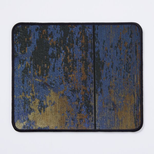 Item preview, Charred Burnt Wood with Peeling Cobalt Blue Paint Texture designed and sold by NorthWild.