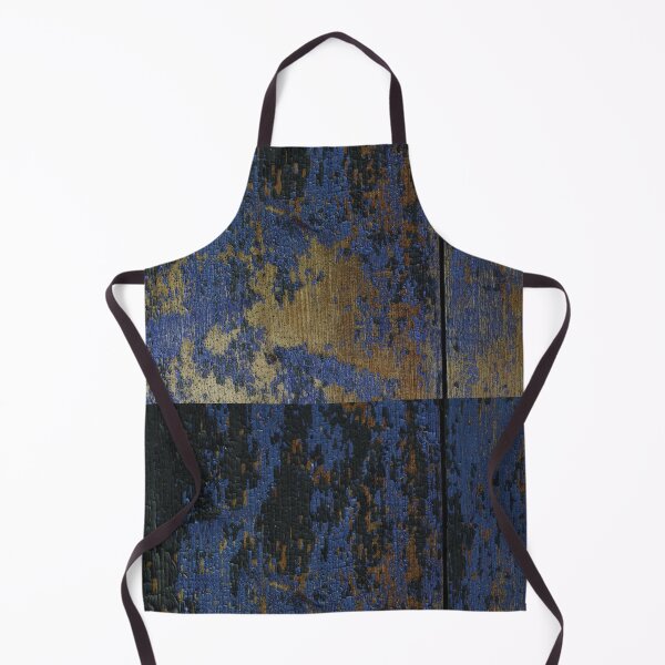 Item preview, Charred Burnt Wood with Peeling Cobalt Blue Paint Texture designed and sold by NorthWild.