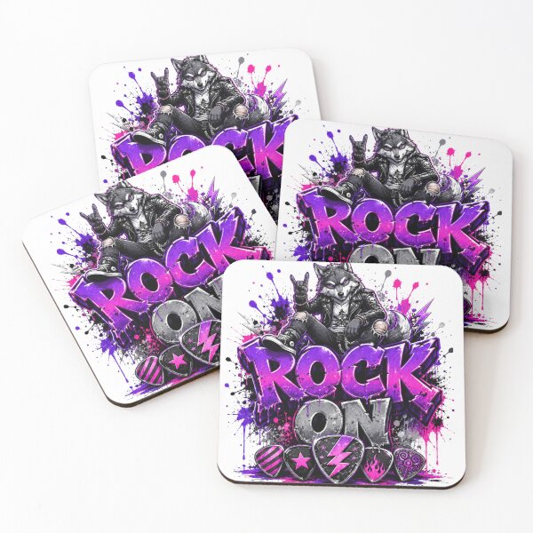 Item preview, ROCK ON WOLF designed and sold by Akin-Artworks.