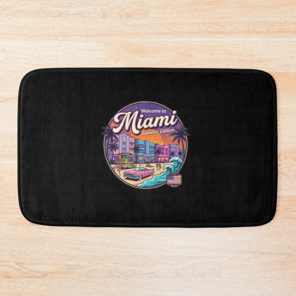 Item preview, Welcome to Miami Summer Edition Retro Beach Travel Design designed and sold by NewDesignFR.
