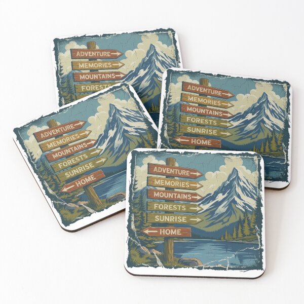 Item preview, Adventure Signpost by the Lake – Nature Journey Design designed and sold by GabeMountainArt.