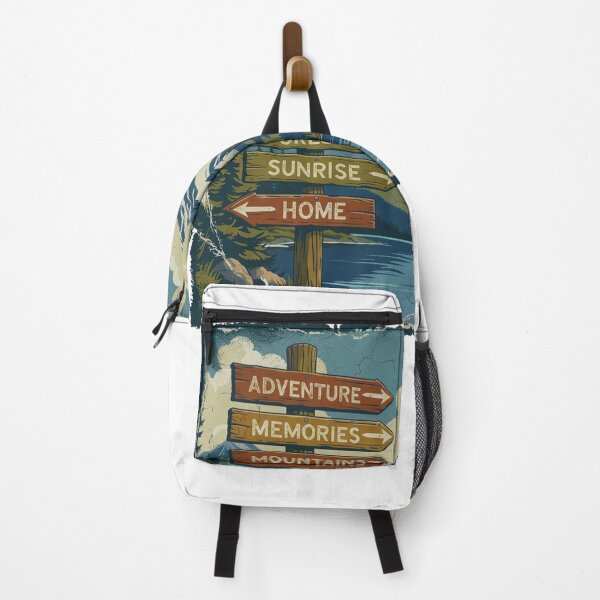 Item preview, Adventure Signpost by the Lake – Nature Journey Design designed and sold by GabeMountainArt.