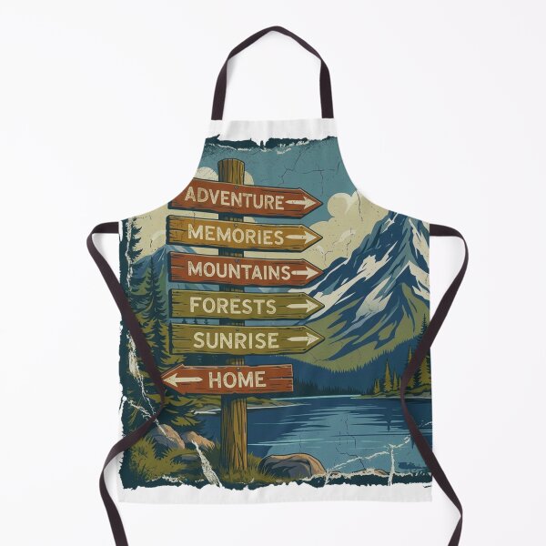 Item preview, Adventure Signpost by the Lake – Nature Journey Design designed and sold by GabeMountainArt.