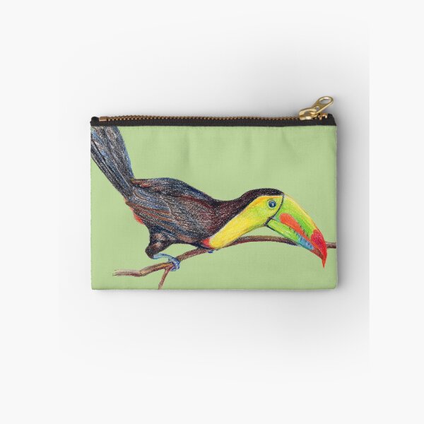 Item preview, Curious Keel-Billed Toucan - Color Pencils Bird Illustration designed and sold by Dina's Fine Arts.