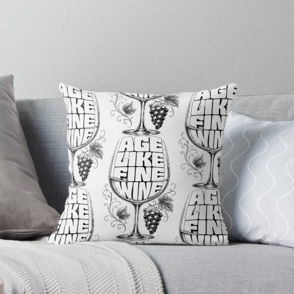 Item preview, Age Like Fine Wine - Vintage Wine Glass Graphic designed and sold by Boithabiso Mofo.