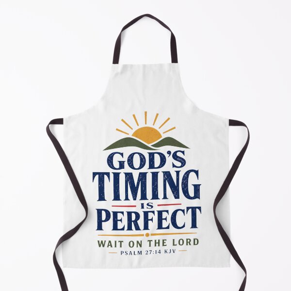 Item preview, God’s Timing Is Perfect – Psalm 27:14 KJV Mountain Sunrise Christian Design designed and sold by FaithThroughEverySeason.
