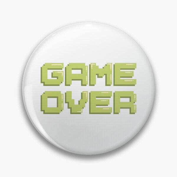 Item preview, Game Over Gaming Quote Pixel Art Decal designed and sold by alexmaushaus.