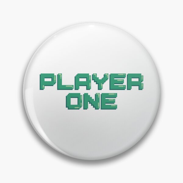 Item preview, Player One Gaming Quote Pixel Art Decal designed and sold by alexmaushaus.