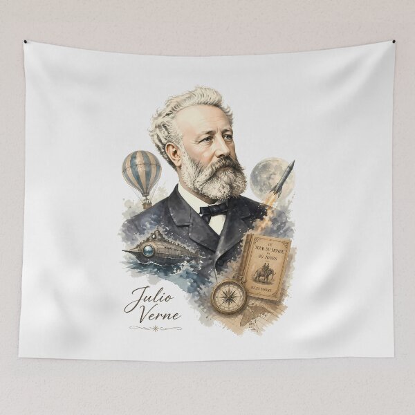 Item preview, Jules Verne designed and sold by Sarcastic designs.