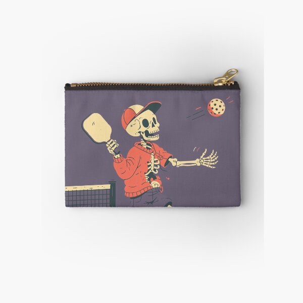 Item preview, Pickleball Halloween Skeleton Retro Spooky Dink designed and sold by FrostyFrisby.