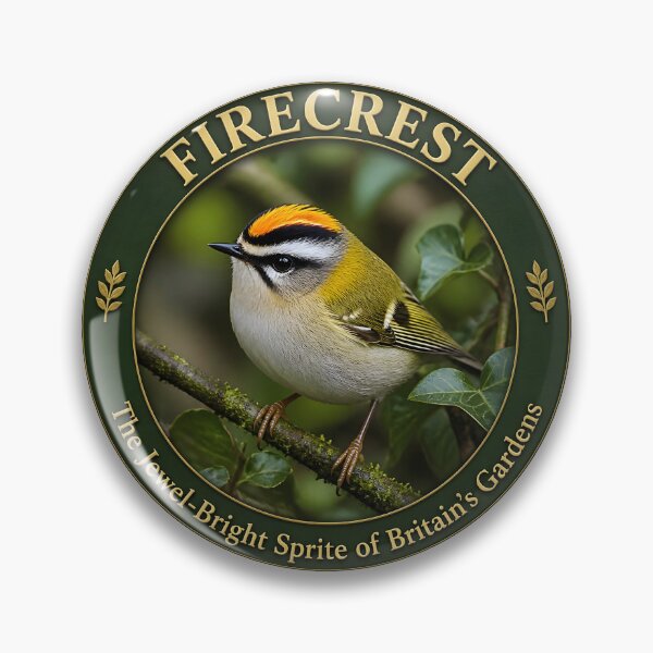Artikelvorschau, FIRECREST – Der juwelenhelle Kobold der britischen Gärten entworfen und verkauft von The Digital Compass.