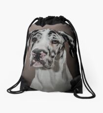 Great Dane puppy Drawstring Bag