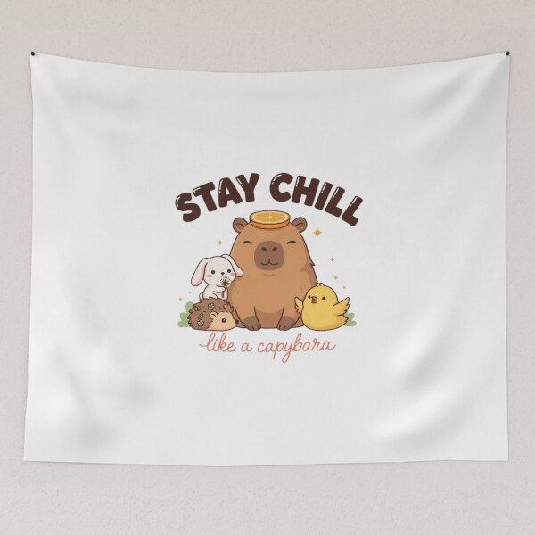 Item preview, Capybara - Just Chillin' Cute Animal Illustration designed and sold by YounexxART.