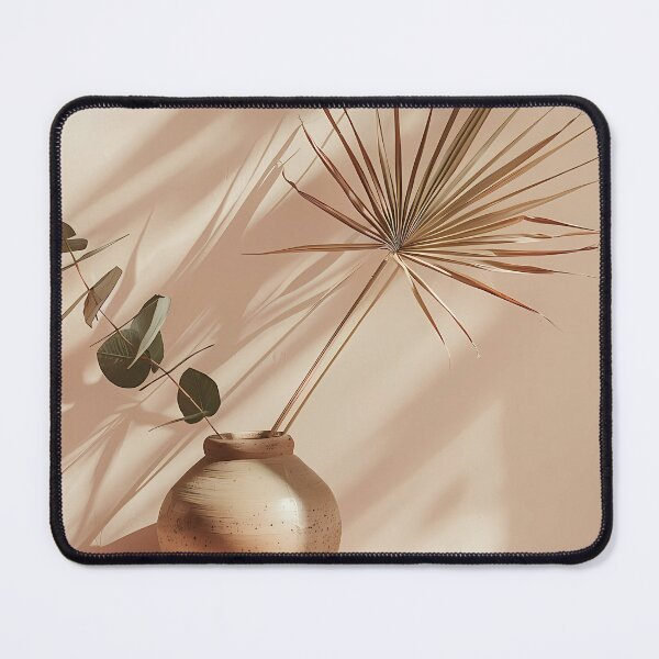Item preview, Boho Botanical Palm Leaf in Ceramic Vase Wall Art designed and sold by Emberearth.