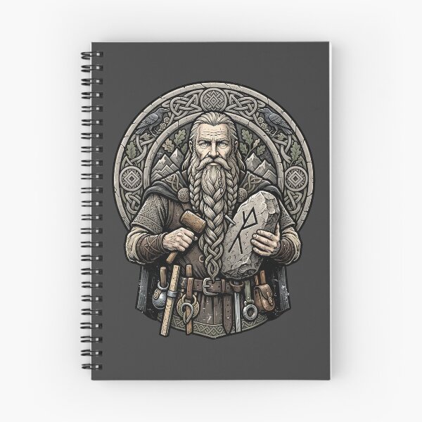 Item preview, Bearded Viking Rune Carver Mythic Art designed and sold by MythicCotton.